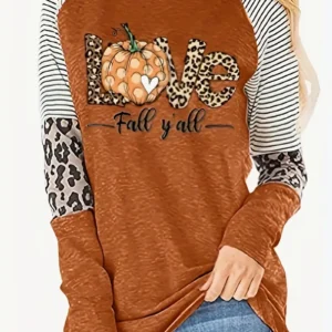 Animal Print Pumpkin Graphic Tee