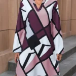 Shades of Purple Geo Print Dress