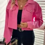 Bubble Gum Pink Corduroy Jacket