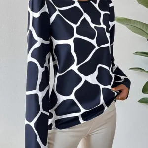Giraffe Print Top