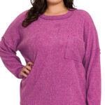 Plus Size Ribbed Soft Sweater