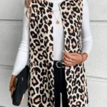 Leopard Print Vest