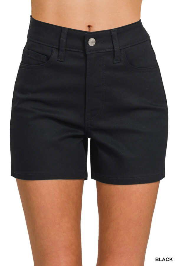 HIGH RISE COLOR JEAN SHORTS - Image 2