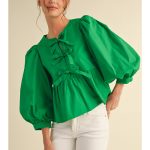 POPLIN TIE TOP