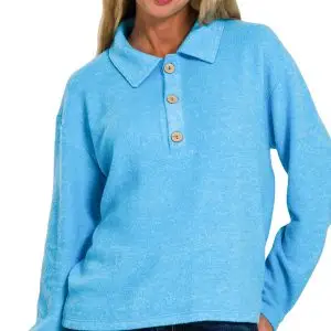 SOFT SWEATER WITH COLLAR