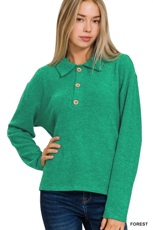 SOFT SWEATER WITH COLLAR - Image 5