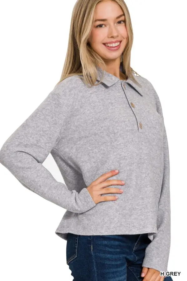 SOFT SWEATER WITH COLLAR - Image 7