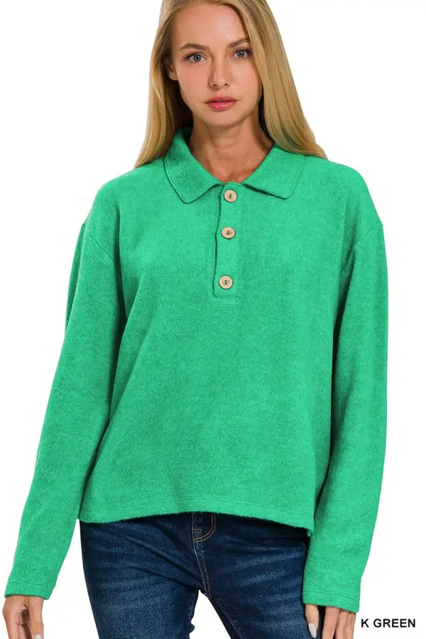 SOFT SWEATER WITH COLLAR - Image 8