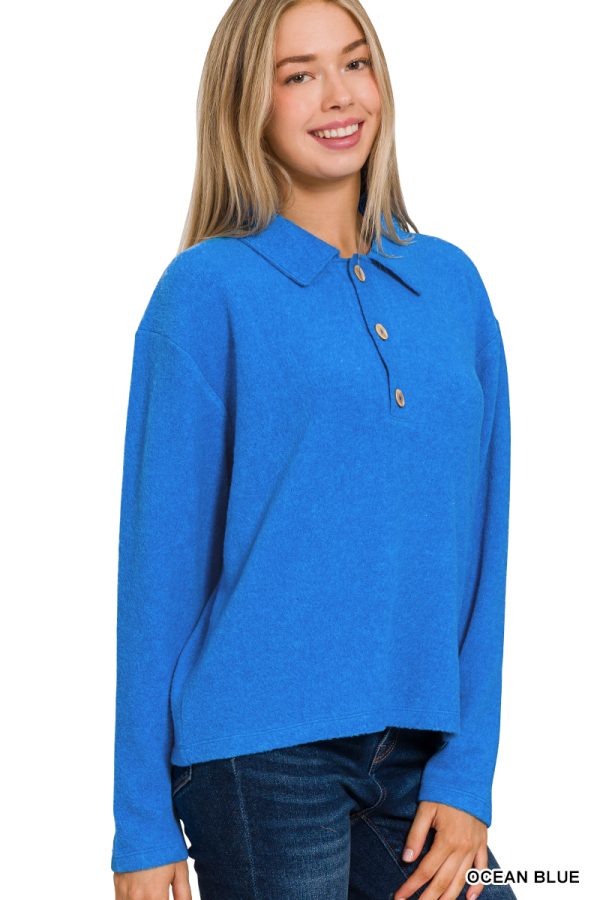 SOFT SWEATER WITH COLLAR - Image 2