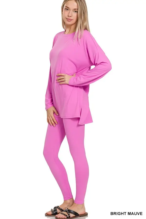 BUTTERY SOFT ROUND NECK LOUNGEWEAR SET - Image 6