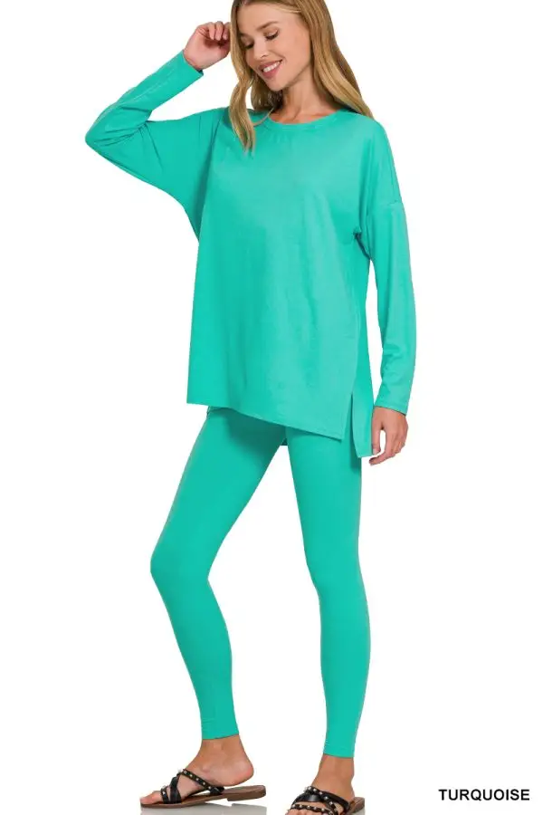 BUTTERY SOFT ROUND NECK LOUNGEWEAR SET - Image 3