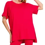 BUTTERY SOFT TOP AND BIKER SHORT SET