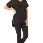 BUTTERY SOFT V-NECK SHORT SLEEVE LOUNGEWEAR SET
