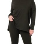 PLUS BUTTERY SOFT V-NECK LOUNGEWEAR