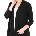 CARDIGANS WITH 3/4 SLEEVES AND POCKETS