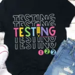 COLORFUL TESTING GRAPHIC TEE