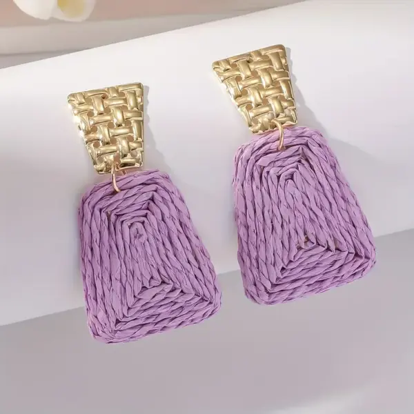 RAFFIA EARRINGS - Image 3