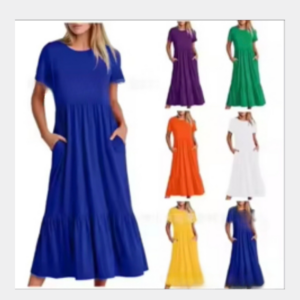 TIERED MAXI DRESS WITH POCKETS