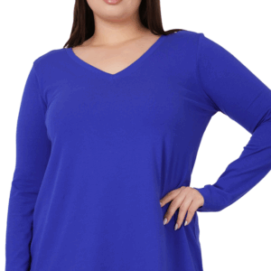 PLUS SIZE V-NECK TSHIRT