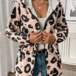 ANIMAL PRINT HOODED WIND BREAKER