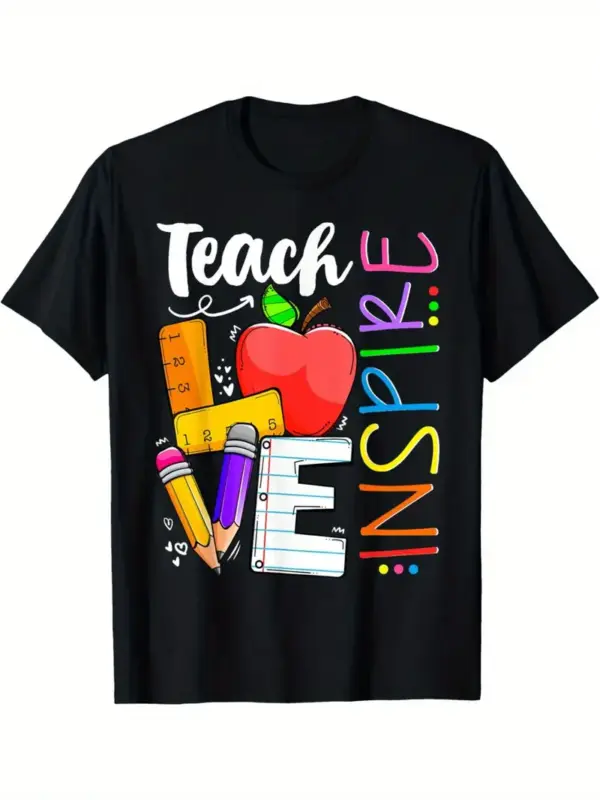 TEACH AND INSPIRE GRAPHIC T-SHIRT