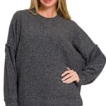 SOFT OVERSIZED SWEATER WITH POCKET