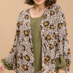 PLUS SIZE ANIMAL PRINT KIMONO
