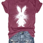 FURRY BUNNY GRAPHIC T-SHIRT