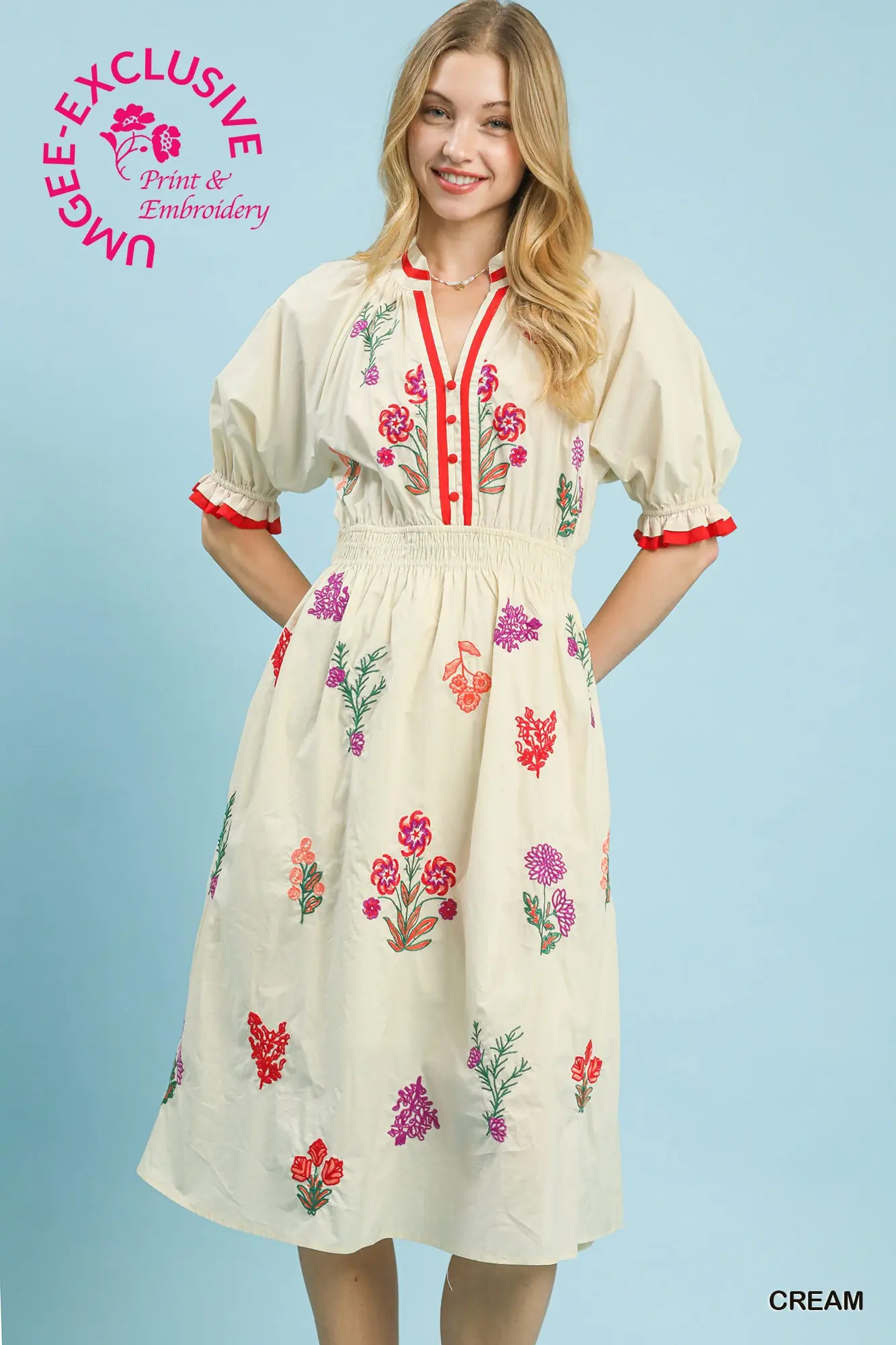 50084_202602181018380088_6 EMBROIDERED CREAM FLORAL DRESS - Image 1